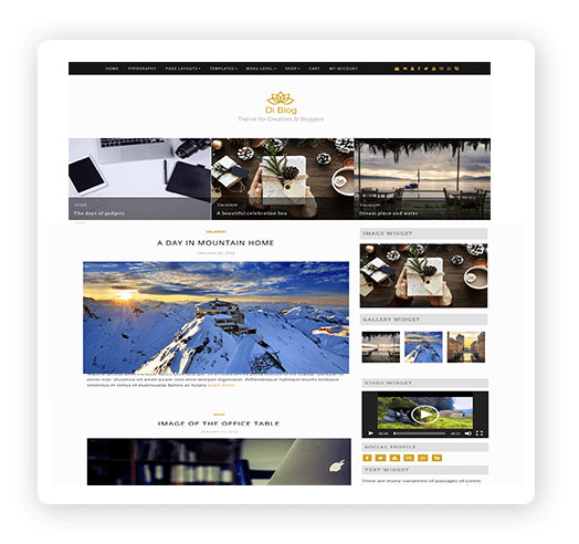 Blog WordPress theme