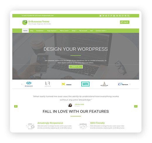 Busienss WordPress theme