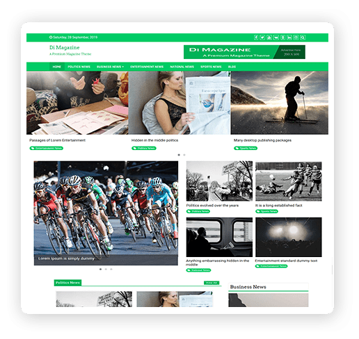 Magazine WordPress theme