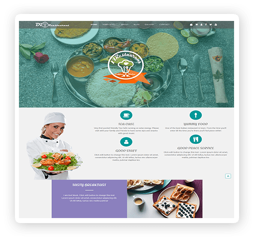 Restaurant WordPress theme